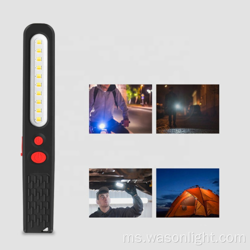Wason Reka Bentuk Baru Slim Ultrathin Handheld Portable Magnet Magnetic Recharnet Rechurmet Lead Lead Led Torch Lightings